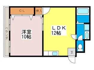 第2三田尾ビル【4階】の間取り