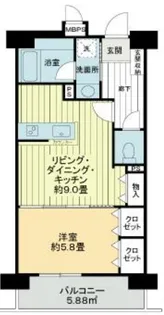 ライオンズガーデン学芸大学【4階】の間取り