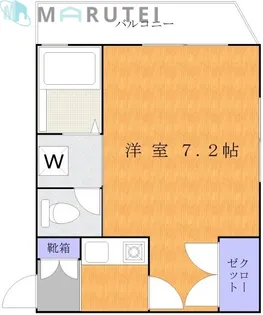 中田コーポ【3階】の間取り