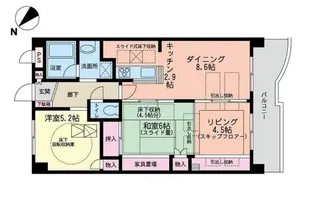 ペイサージュ白鳥【2階】の間取り