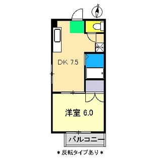 ハイツ長井【2階】の間取り