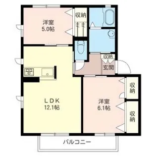 サニー・グレイス【1階】の間取り