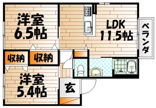 ソレイユ霧ヶ峰【1階】の間取り