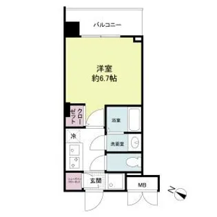 ブランシエスタ西京極【3階】の間取り