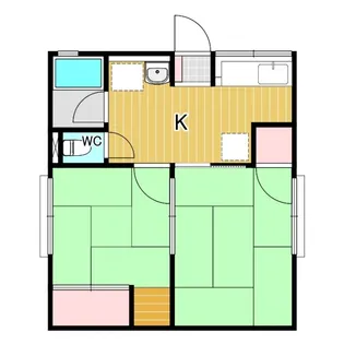 シティハイム サンセゾンC【2階】の間取り