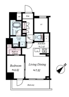 Log上野駅前【3階】の間取り