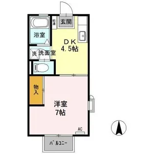 コーポ後藤【2階】の間取り
