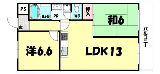 メゾン菊水【3階】の間取り