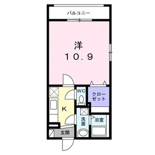 ラ・ヴィータII【2階】の間取り