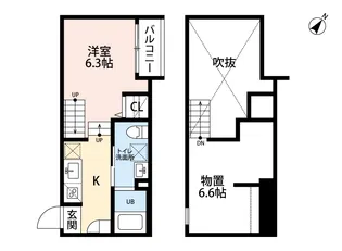 Arto 大橋(アルト)【1階】の間取り