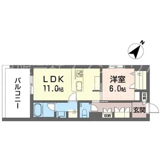 クレストメゾン【1階】の間取り