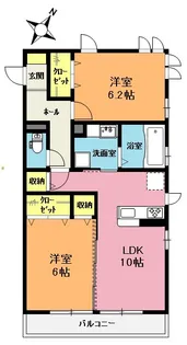 ヴァイオレット【2階】の間取り