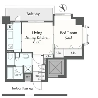ベルヴェデール柿の木坂【5階】の間取り