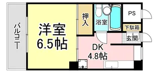 ギャランドラ藤田【8階】の間取り