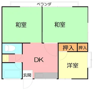 コーポ幸A【1階】の間取り