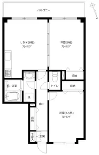 御苑ホームズ【3階】の間取り
