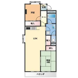OS・SKYマンション植田南【3階】の間取り