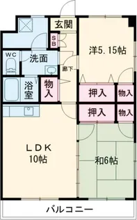 レジデンス近江【4階】の間取り