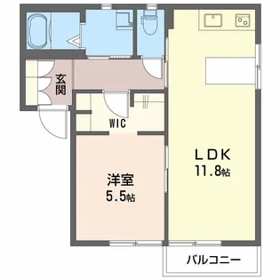 アクシス【1階】の間取り