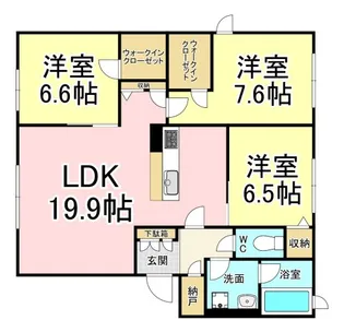 リバプール楠木【2階】の間取り