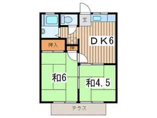 チェリーハイツ【2階】の間取り