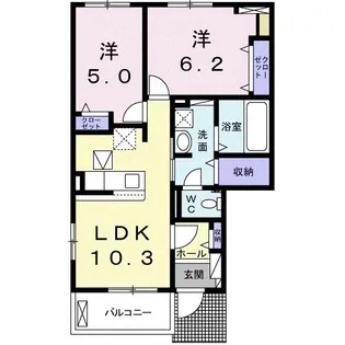 Viola Sole 東灘II【1階】の間取り