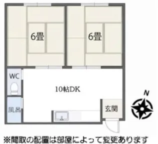 ユーエスコーポ【1階】の間取り