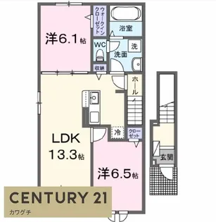 プルミエールサンII【2階】の間取り