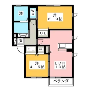 センチュリーハイム桂台【1階】の間取り