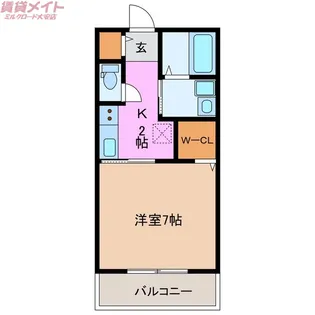 ガノスC【1階】の間取り