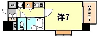 リーガル新神戸【6階】の間取り