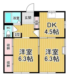グリーンガーデンNo.1【1階】の間取り