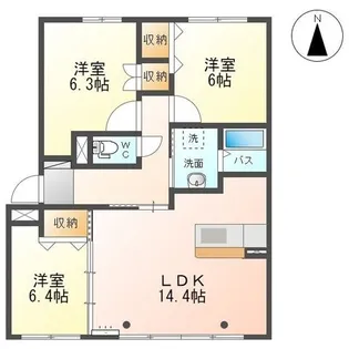 ラヴァンダ【2階】の間取り