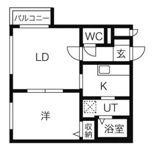 エルサコート澄川【2階】の間取り