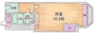 チサンマンション第8新大阪【10階】の間取り