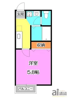 RMK川越【2階】の間取り
