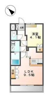 ベル・アシューレ【1階】の間取り