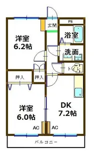 ラフィーネ・S【2階】の間取り