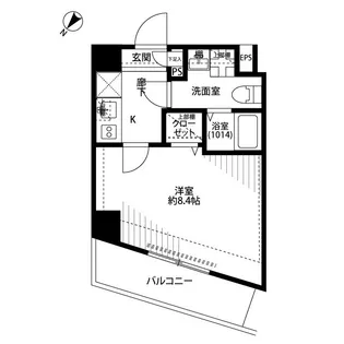 プレール・ドゥーク三ノ輪【4階】の間取り