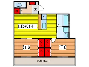 リュミエール【2階】の間取り