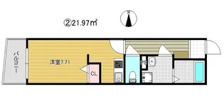 グランパシフィック玉出【2階】の間取り