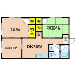 井崎アパート【1階】の間取り