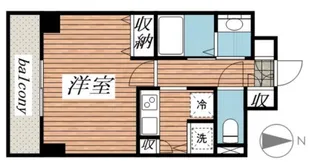 メゾン・ド・ヴィレ八丁堀【2階】の間取り