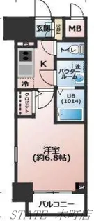 エスリード阿波座パークレジデンス【5階】の間取り
