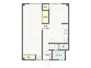 額中央ビル【5階】の間取り