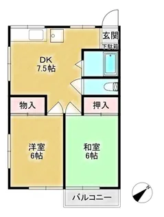 イチ東大宮【2階】の間取り