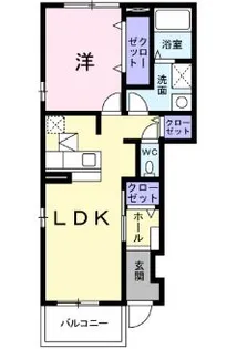 スカイビュー・テラスB【1階】の間取り