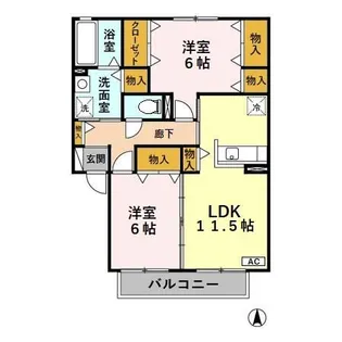 サンシャイン【2階】の間取り