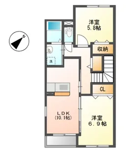 Laforet(ラフォーレ)【2階】の間取り