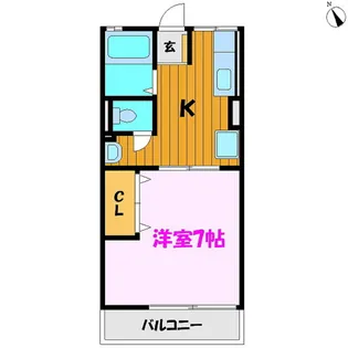 アークヒルズ桑野【1階】の間取り